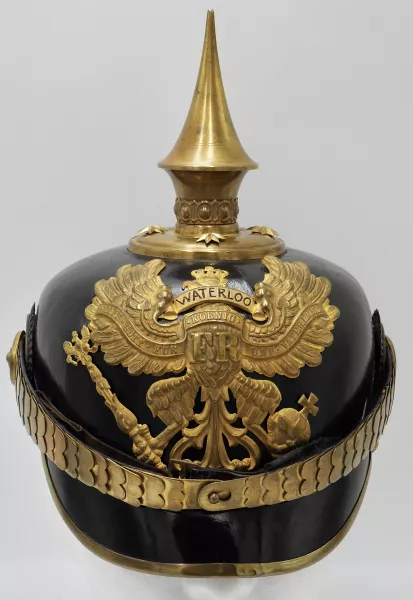 Prussian/Hanoverian "Waterloo" Infantry Officer Pickelhaube Visuel 1 principal